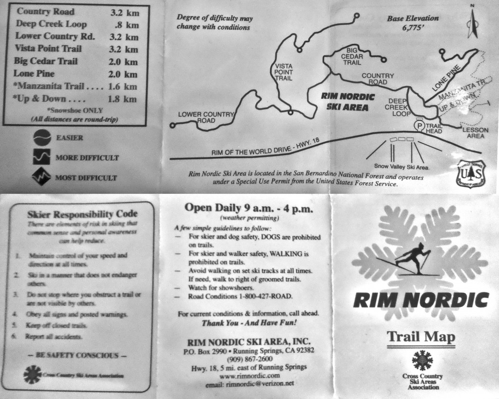 Cross Country Ski Trail Map