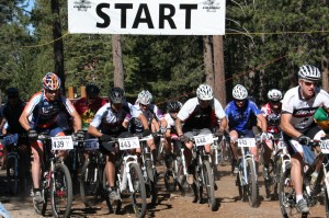 Mountain Bike Race Starting Line